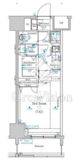 グランシアタワー亀戸　308号室　間取り