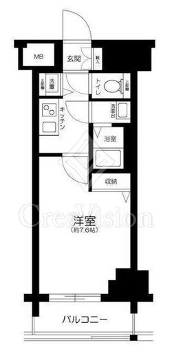 グランシアタワー亀戸　507号室　間取り