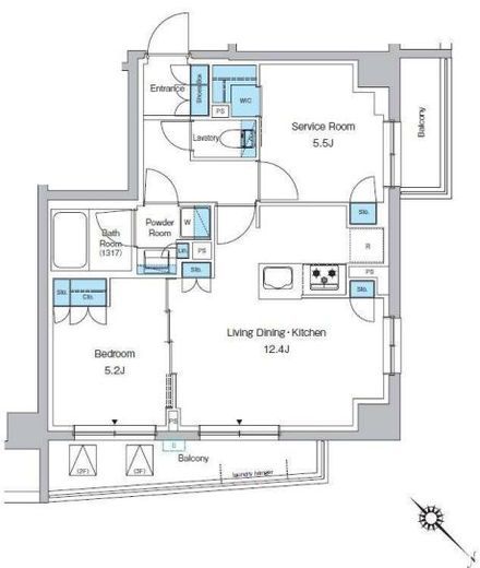 プレディアコート西葛西　312号室　間取り