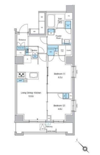 プレディアコート西葛西　504号室　間取り