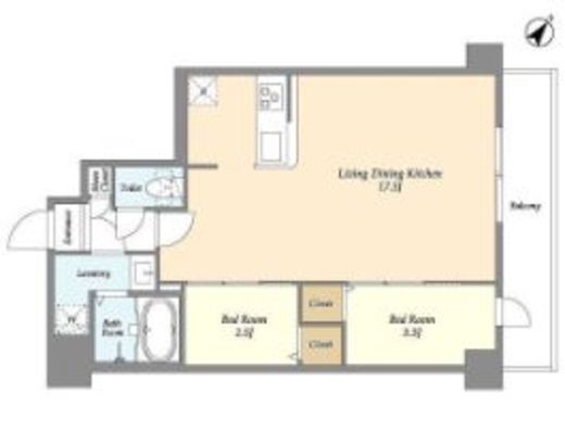 アルファコート瑞江　203号室　間取り