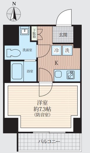 WHARF bo-on 住吉　201号室　間取り