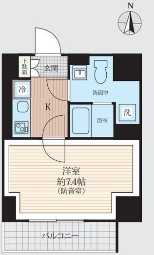 WHARF bo-on 住吉　502号室　間取り