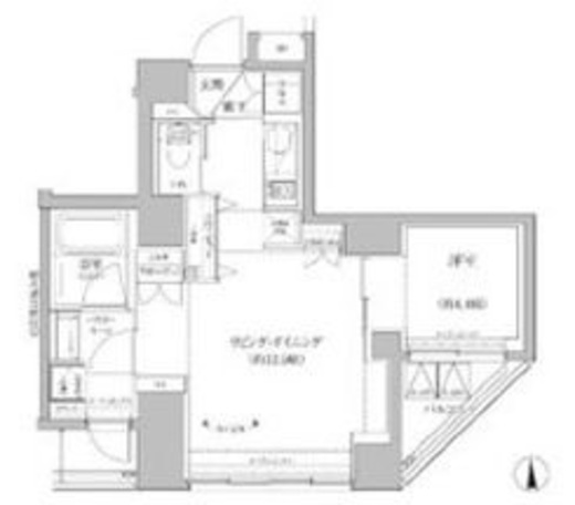 RELUXIA上野EAST (リルシア上野イースト)　1102号室　間取り