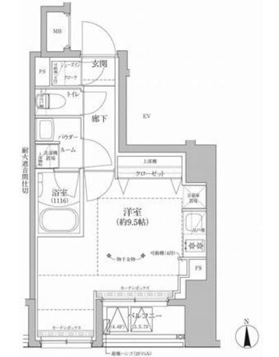 RELUXIA上野EAST (リルシア上野イースト)　502号室　間取り