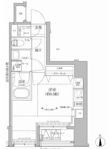 RELUXIA上野EAST (リルシア上野イースト)　604号室　間取り