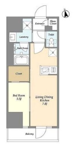 グランカーサ船堀Ⅰ　1402号室　間取り