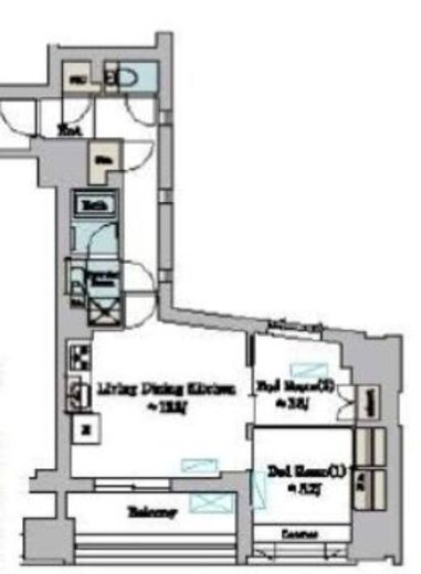 ブリリアイスト墨田曳舟　1204号室　間取り