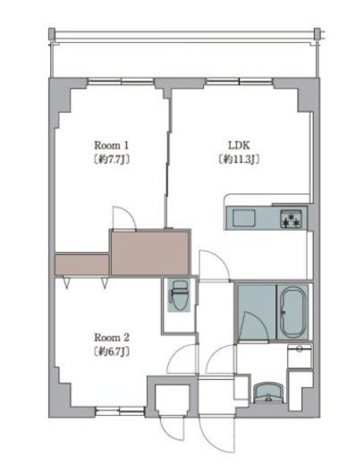 L'Foria瑞江　504号室　間取り