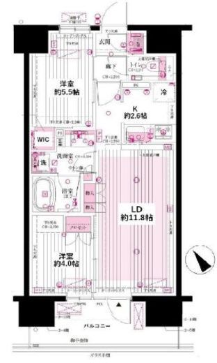 クレヴィア上野入谷　704号室　間取り
