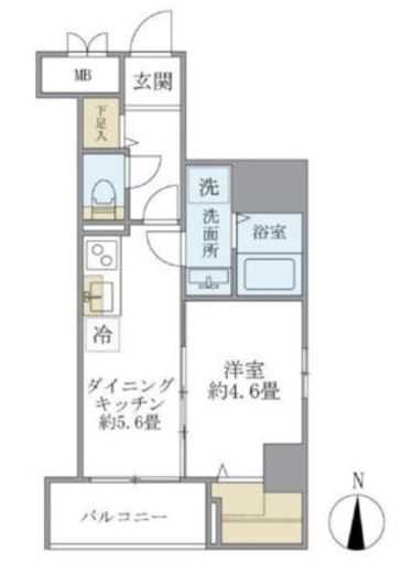 シティフォレスト森下　203号室　間取り