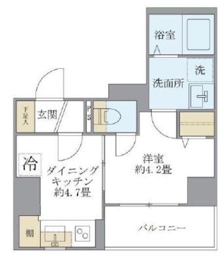 シティフォレスト森下　401号室　間取り