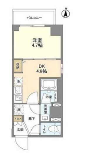 ウェルスクエア錦糸町SOUTH　303号室　間取り