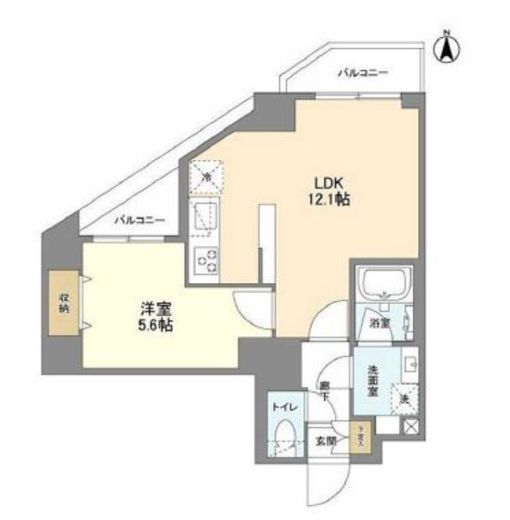 ウェルスクエア錦糸町SOUTH　404号室　間取り