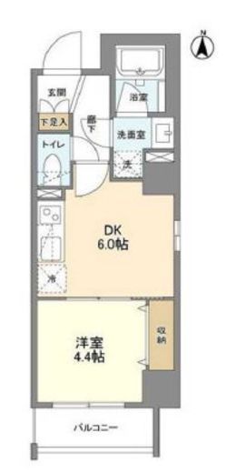 ウェルスクエア錦糸町SOUTH　501号室　間取り