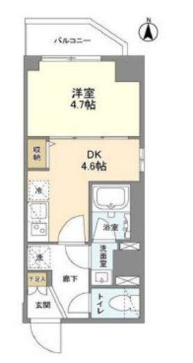 ウェルスクエア錦糸町SOUTH　503号室　間取り