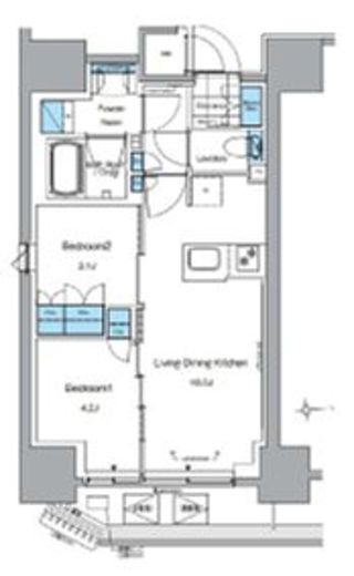 ルフォンプログレ田原町　1103号室　間取り