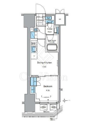 ルフォンプログレ田原町　602号室　間取り