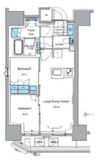 ルフォンプログレ田原町　1303号室　間取り
