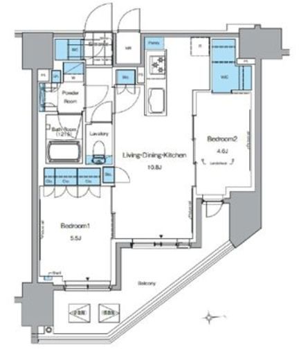 ルフォンプログレ田原町　1301号室　間取り