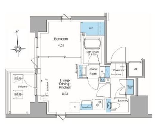 ルフォンプログレ田原町　1006号室　間取り