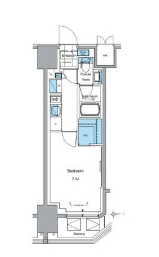 ルフォンプログレ田原町　1002号室　間取り