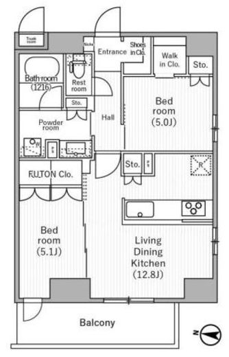 nido MINOWA　1101号室　間取り