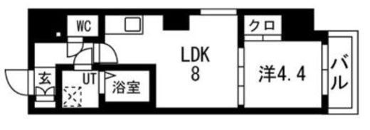 TRADIS秋葉原　401号室　間取り