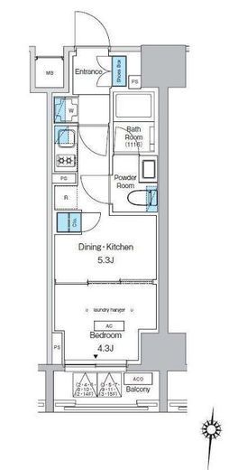 プレディアコート錦糸町スカイビュー　305号室　間取り