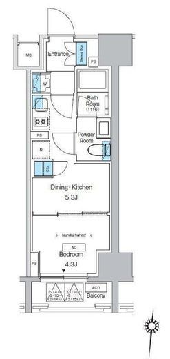 プレディアコート錦糸町スカイビュー　704号室　間取り