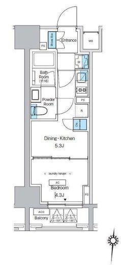 プレディアコート錦糸町スカイビュー　1401号室　間取り