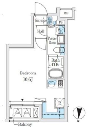SOLASIAresidence亀戸 (ソラシアレジデンス亀戸)　204号室　間取り