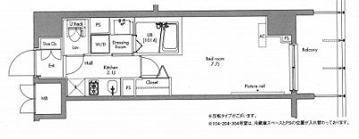 プラウドフラット隅田リバーサイド　311号室　間取り