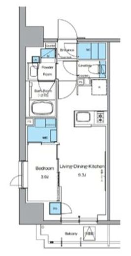 ルフォンプログレ上野御徒町　302号室　間取り