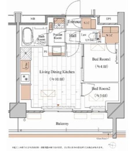 ブランシエスタ木場　105号室　間取り