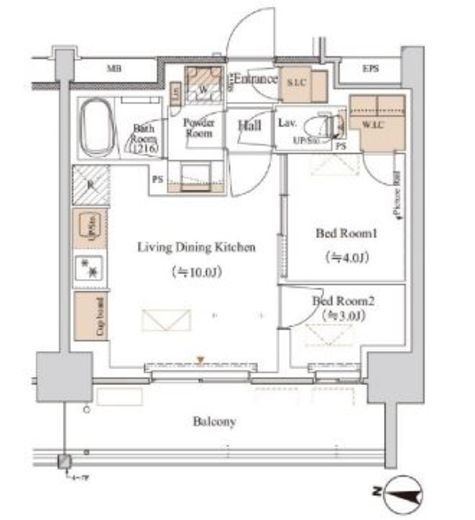 ブランシエスタ木場　405号室　間取り