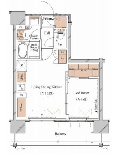 ブランシエスタ木場　701号室　間取り
