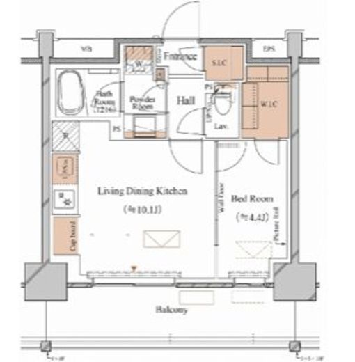 ブランシエスタ木場　208号室　間取り