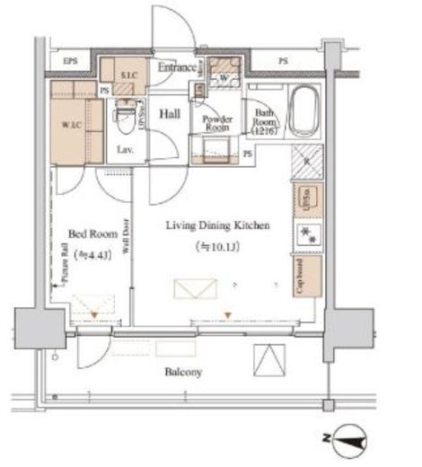 ブランシエスタ木場　910号室　間取り