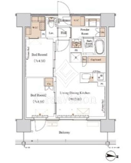 ブランシエスタ木場　1003号室　間取り