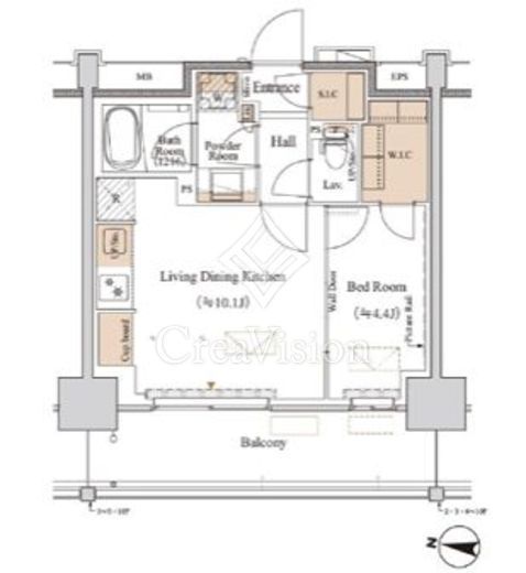 ブランシエスタ木場　1007号室　間取り