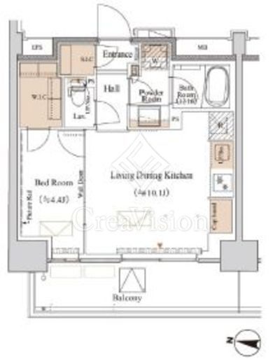 ブランシエスタ木場　1108号室　間取り