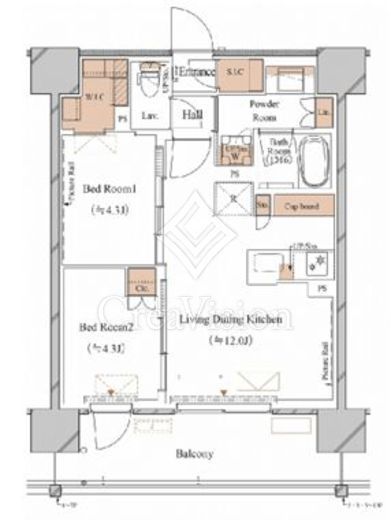ブランシエスタ木場　612号室　間取り