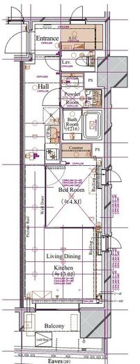 ブランシエスタ浅草蔵前　306号室　間取り