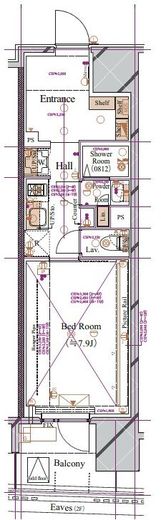 ブランシエスタ浅草蔵前　308号室　間取り
