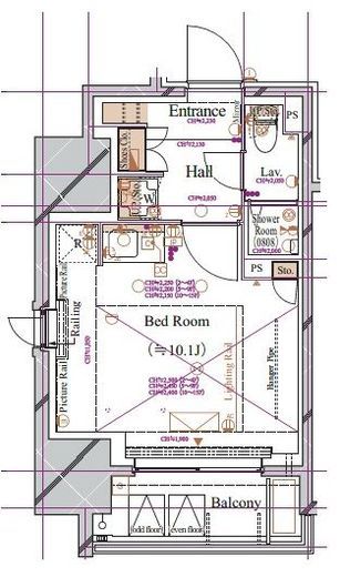 ブランシエスタ浅草蔵前　405号室　間取り
