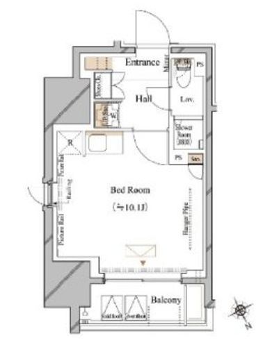 ブランシエスタ浅草蔵前　505号室　間取り