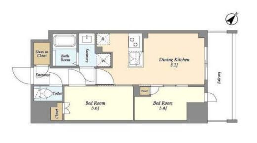 Augusta Residence新小岩　902号室　間取り
