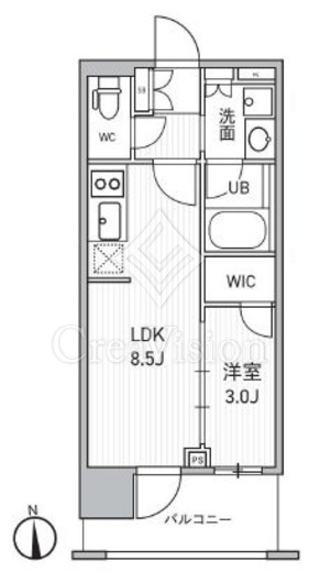 シーズンフラッツ新御徒町イースト　202号室　間取り