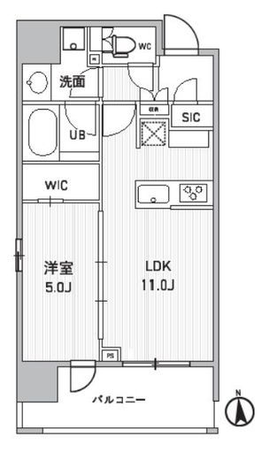 シーズンフラッツ新御徒町イースト　303号室　間取り